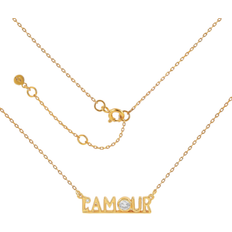 Hultquist L'amour Necklace - Gold/Transparent