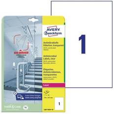 Bra miljöval Etiketter AVERY Zweckform Antimicrobial Labels A4 Removable 210x297mm 10pcs