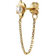 Shelly s Stine A Shelly Earring - Gold/Pearl