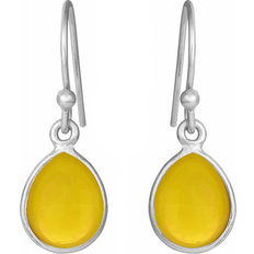 Gul Øreringe Susanne Friis Bjørner Drop Earrings - Silver/Yellow