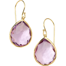 Ippolita Rock Candy Teardrop Earrings - Gold/Purple