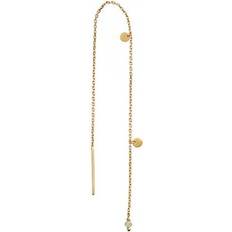 Stine A Dangling Petit Coin Earring - Gold/Peridot
