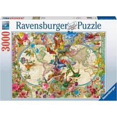 Ravensburger 3000 Ravensburger Map with Butterflies 3000 Pieces