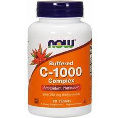 Vitamin c 1000 Now Foods Vitamin C-1000 Kompleks 250 mg Bioflavonoider 90 Tabletter