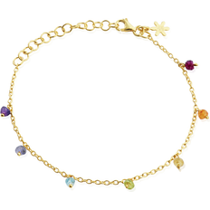 Peridot Armband Susanne Friis Bjørner Bracelet - Gold/Multicolour