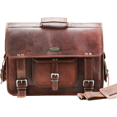 Buckle Briefcases Handmade World Leather Messenger Bags Briefcase Laptop Bag