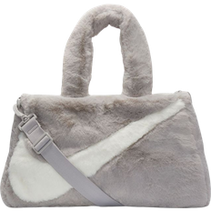 Nike Sportswear Faux Fur Tote Bag - Light Iron Ore/Sail