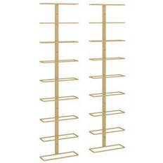 Guld Vinställ vidaXL Väggmonterat Vinställ 24x98cm