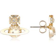 Vivienne Westwood Porfiro Bas Relief Earrings - Gold/Transparent