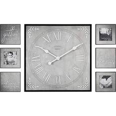 Firstime Farmhouse Frame Gallery Set Wall Clock 20"