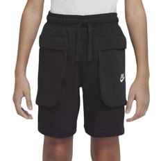 Nike Older Kid's Sportswear Cargo Shorts - Black/White