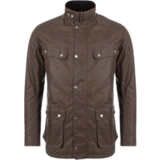 Brown - Men Jackets Barbour International Duke Wax Jacket