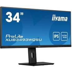 Écrans Iiyama ProLite XUB3493WQSU-B5 34" DEL IPS UWQHD 75Hz FreeSync