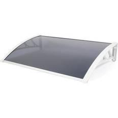 Roof Entrances Freemans White Greenhurst Tinted Door Canopy