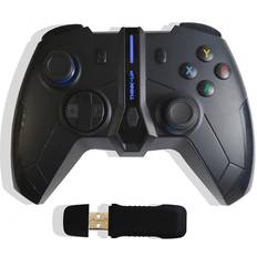 Xbox one controller wireless blue MTK Hycarus Xbox Controller Wireless 2.4 GHZ Compatible with Xbox One/One S One X PS3 PC (Blue)