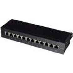 Netwerkkaarten en Bluetooth-adapters LogiLink NP0019B 12 poorten Patchpaneel CAT 6A