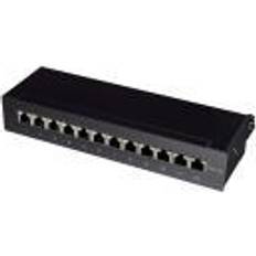 Cartes Réseau et Adaptateurs Bluetooth LogiLink panneau de brassage Patch Panel cat. 6A, 12-Ports