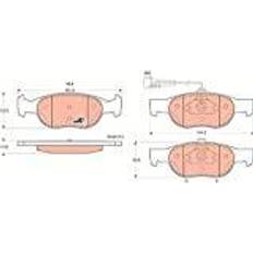 TRW TRW bromsbeläggsats, skivbroms, set