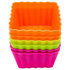 Naranja Moldes para muffins Blaumann BL-1266, Squarish cupcake 6 Molde para muffins