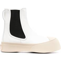 44 - Blanco Botas Chelsea Marni Pablo Leather Chelsea Boots Woman Black