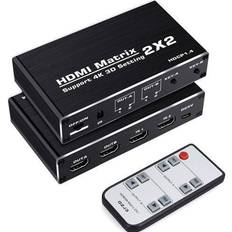 Langattomat Audio- ja Videolinkit Nordic Matriisi HDMI Kytkin 2 2 HDMI 2.0 4K