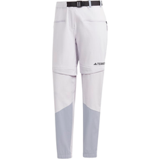 Herren - Weiß Hosen Adidas Terrex Utilitas Hiking Zip-Off Pants Men