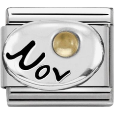 Nomination November Birthstone Charm - Silver/Citrine