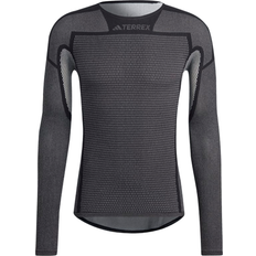 Ribbed Base Layers adidas Terrex Drynamo Long Sleeve Baselayer T-shirt Men