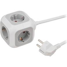 Brennenstuhl 1150090, 1,4 m, 4 AC stikkontakt(er) Indendørs, IP20, Hvid, 230 V