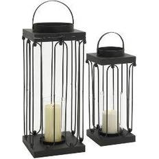 Willow Row Modern Lantern 9.4" 2pcs