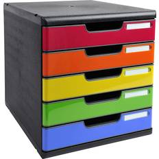 Black Archiving Boxes Exacompta Drawers 5 Cabinet Modulo