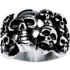 Men - Stainless Steel Rings PalmBeach Skull Ring - Silver