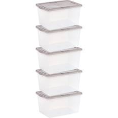 Iris 14.5 Gal. Snap Top Storage Box 14.5gal 5pcs