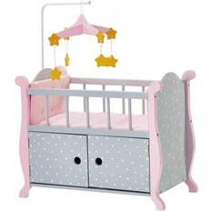 Lettini da Notte Teamson Kids Olivia'S Little World Polka Dots Nursery Bed With Cabinet
