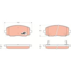 Vehicle Parts TRW Bremsbelagsatz GDB3369