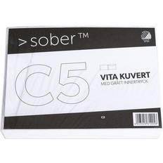 Vita Kuvert & Brevpåsar Sober Envelope C5 162x229mm 10pcs