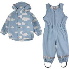 PFC-Vapaa Käsittely Sadetakit Kuling Ottawa Recycled Rain Sets - Mist Blue Cloud