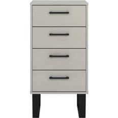 Grey Chest of Drawers Core Products Texas Grey 4 narrow Chest of Drawer