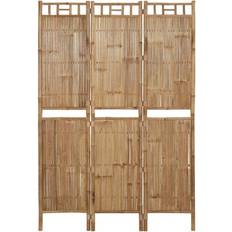 vidaXL 3-Panel Bamboo Raumteiler