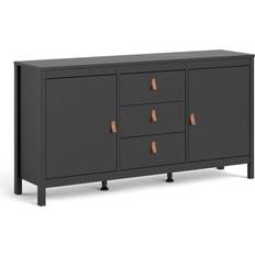 Furniture To Go Barcelona Matt Black Madia 151.2x79.7cm