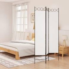 vidaXL 3-panels stof Rumdeler