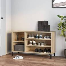 vidaXL Cabinet Sonoma Beige Skohylle