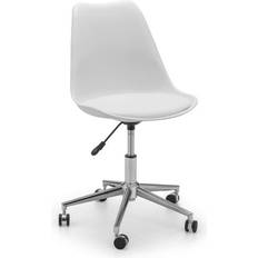 Chrome Chairs Danica White/Chrome Office Chair