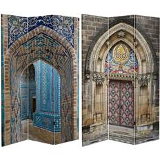 Blue Room Dividers Oriental Furniture 6" Double Sided Heavenly Archways Room Divider