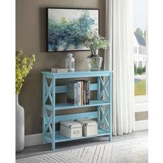 Blue Book Shelves Convenience Concepts Oxford 31.5 Sea Foam 3 Book Shelf