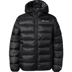 Champion Kid's Hooded Winter Jacket - Black Beauty (894-306197-KK002)