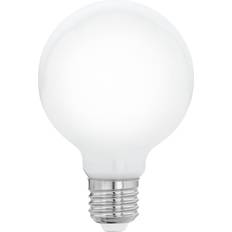 Lampa 700 lumen e27 Eglo E27 LED-lampa, glödlampa Globe Milky, 7 watt (motsvarar 60 watt) 806 lumen, glödlampa varm vit, 2 700 k, glödlampa G80, Ø 8 cm