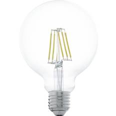 Lampa 700 lumen e27 Eglo E27 LED-lampa, glödlampa Globe klassisk, glödlampa för retrobelysning, 4 watt (motsvarar 40 watt) 470 lumen, varmvit, 2 700 k, Edison glödlampa G95, Ø 9,5 cm