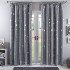 Grey Curtains & Accessories Silver Galaxy Star Pencil