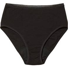 High Waist Moderate/Heavy Period Panties - Black